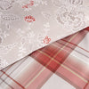 Mitre Essentials Chatsworth Hardwick Taupe/Connel Claret Duvet Cover - Single - DS703  Mitre Essentials   