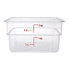 Cambro Square Polycarbonate Food Storage Container 1.9 Ltr (Pack of 6) - DT195  Cambro   