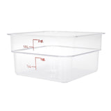 Cambro Square Polycarbonate Food Storage Container 1.9 Ltr (Pack of 6) - DT195  Cambro   