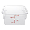 Cambro Square Polycarbonate Food Storage Container 1.9 Ltr (Pack of 6) - DT195  Cambro   