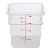 Cambro Square Polycarbonate Food Storage Container 3.8 Ltr (Pack of 6) - DT196  Cambro   