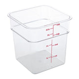 Cambro Square Polycarbonate Food Storage Container 3.8 Ltr (Pack of 6) - DT196  Cambro   