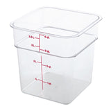 Cambro Square Polycarbonate Food Storage Container 3.8 Ltr (Pack of 6) - DT196  Cambro   