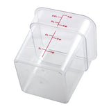 Cambro Square Polycarbonate Food Storage Container 3.8 Ltr (Pack of 6) - DT196  Cambro   