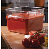 Cambro Square Polycarbonate Food Storage Container 11.4 Ltr (Pack of 6) - DT197  Cambro   
