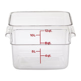 Cambro Square Polycarbonate Food Storage Container 11.4 Ltr (Pack of 6) - DT197  Cambro   
