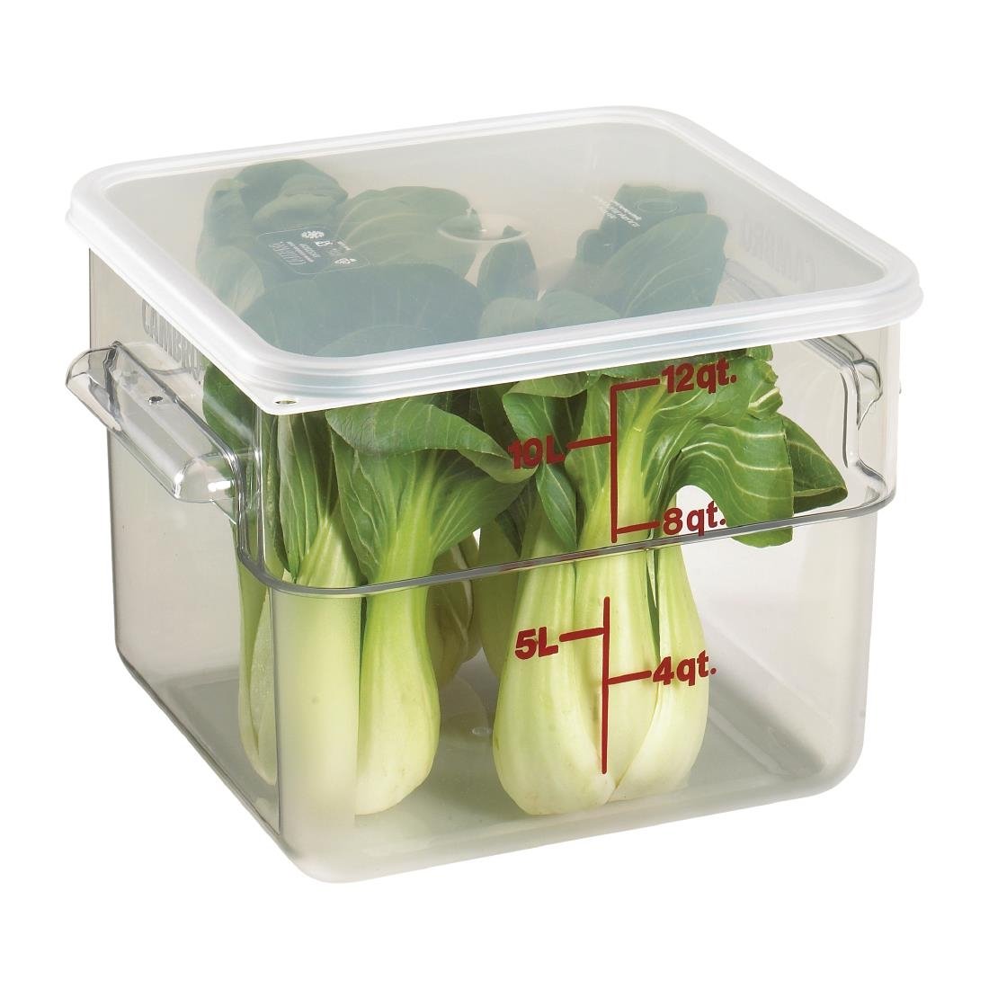 Cambro Square Polycarbonate Food Storage Container 11.4 Ltr (Pack of 6) - DT197  Cambro   