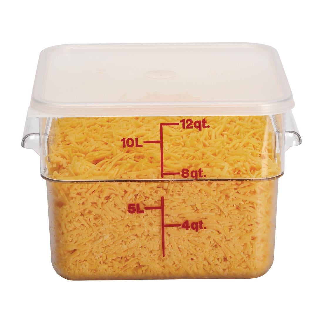 Cambro Square Polycarbonate Food Storage Container 11.4 Ltr (Pack of 6) - DT197  Cambro   