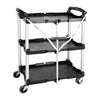 Vogue 3 Tier PP Folding Trolley Black - DT429  Vogue   