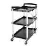 Vogue 3 Tier PP Folding Trolley Black - DT429  Vogue   