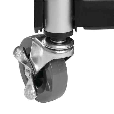 Vogue 3 Tier PP Folding Trolley Black - DT429  Vogue   