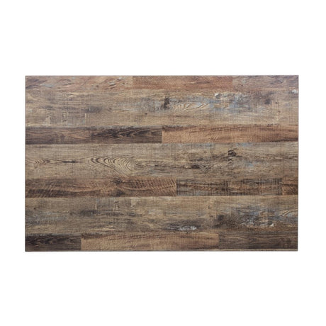 Bolero Pre-Drilled Rectangular Table Top Urban Dark 1100(W) x 700(D)mm - DT440 Wood Effect Table Tops Bolero   