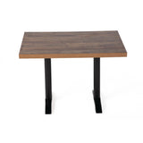 Bolero Pre-Drilled Rectangular Table Top Urban Dark 1100(W) x 700(D)mm - DT440 Wood Effect Table Tops Bolero   