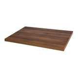 Bolero Pre-drilled Rectangular Table Top Rustic Oak 1100(W) x 700(D)mm - DT442 Wood Effect Table Tops Bolero   