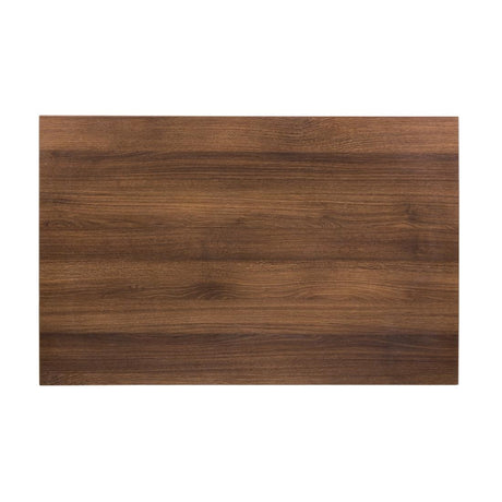 Bolero Pre-drilled Rectangular Table Top Rustic Oak 1100(W) x 700(D)mm - DT442 Wood Effect Table Tops Bolero   