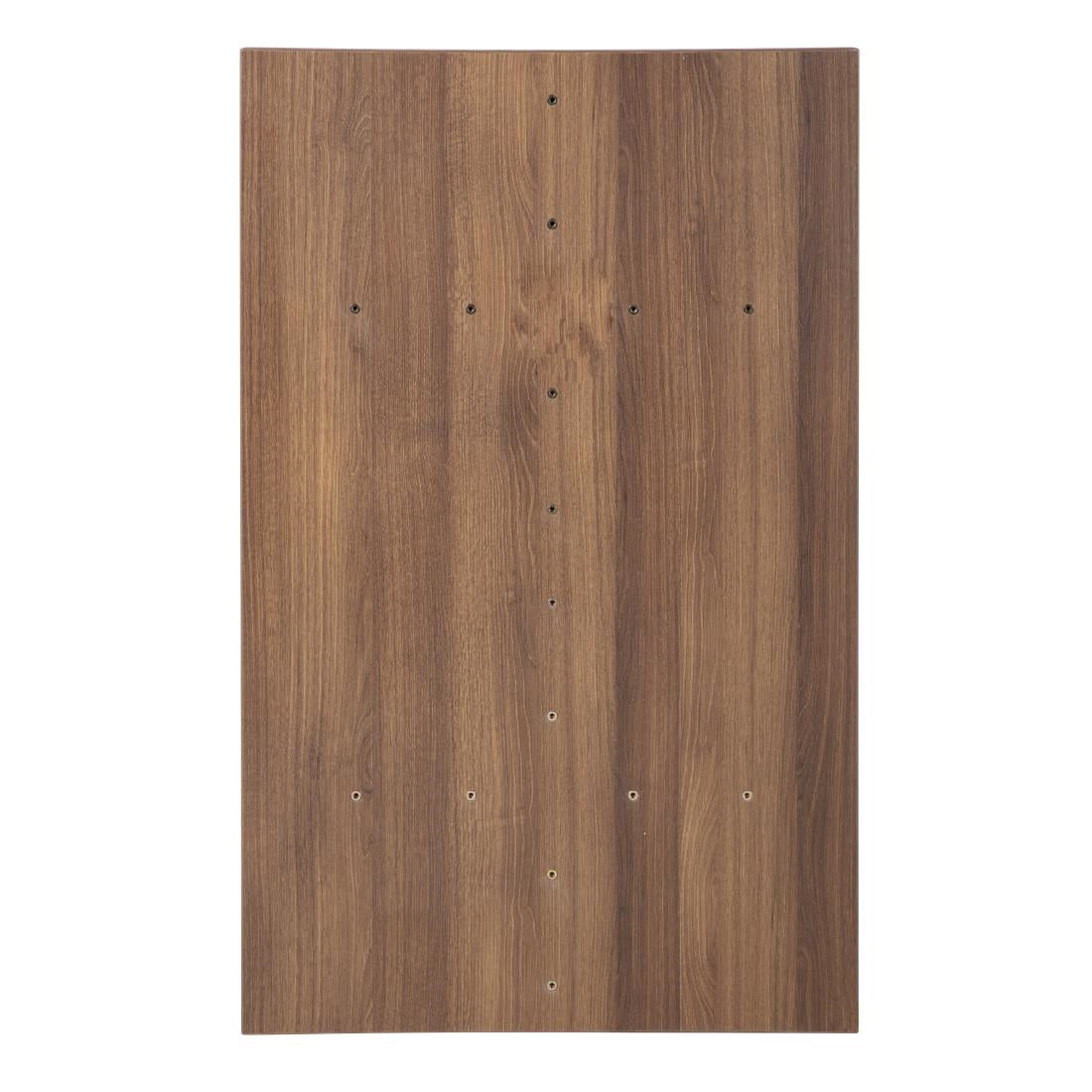 Bolero Pre-drilled Rectangular Table Top Rustic Oak 1100(W) x 700(D)mm - DT442 Wood Effect Table Tops Bolero   