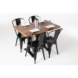 Bolero Pre-drilled Rectangular Table Top Rustic Oak 1100(W) x 700(D)mm - DT442 Wood Effect Table Tops Bolero   