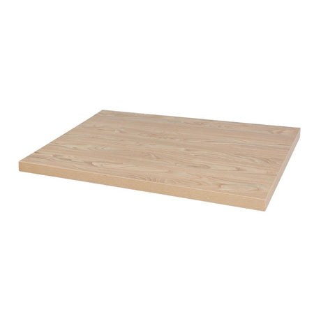 Bolero Pre-drilled Rectangular Table Top Antique Natural 1100(W) x 700(D)mm - DT443 Wood Effect Table Tops Bolero   