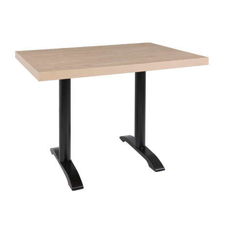Bolero Pre-drilled Rectangular Table Top Antique Natural 1100(W) x 700(D)mm - DT443 Wood Effect Table Tops Bolero   