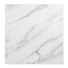 Bolero Pre-Drilled Square Table Top Marble Effect 600mm - DT444 Stone Effect Table Tops Bolero   