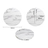 Bolero Pre-drilled Round Table Top Marble Effect 600mm - DT445 Stone Effect Table Tops Bolero   