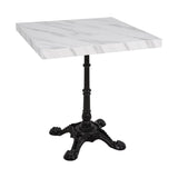 Bolero Pre-Drilled Square Table Top Marble Effect 700mm - DT446 Stone Effect Table Tops Bolero   