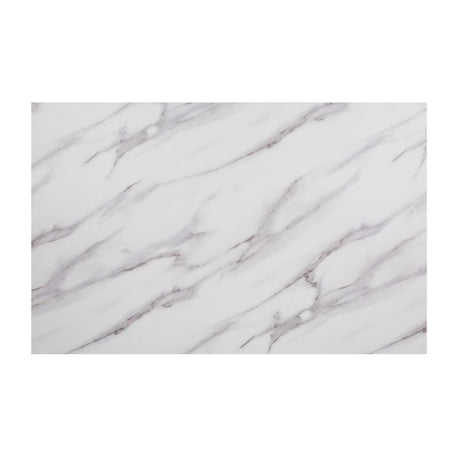 Bolero Pre-Drilled Rectangular Table Top Marble Effect 700mm - DT447 Stone Effect Table Tops Bolero   
