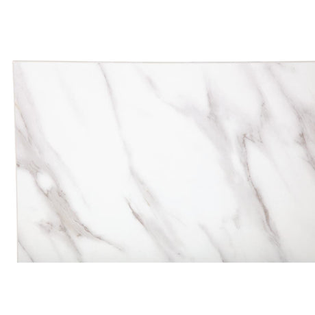 Bolero Pre-Drilled Rectangular Table Top Marble Effect 700mm - DT447 Stone Effect Table Tops Bolero   