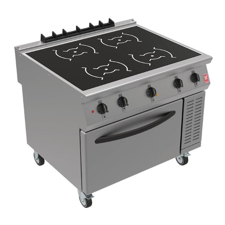 Falcon F900 Induction Range with Fan Assisted Oven on Castors i91105C - DT612  Falcon   