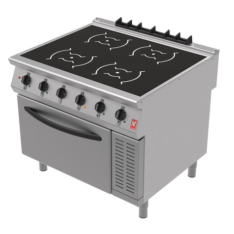 Falcon F900 Induction Range with Fan Assisted Oven on Feet i91105C - DT611  Falcon   