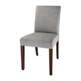 Bolero Chiswick Dining Chairs Charcoal Grey (Pack of 2) - DT696 Upholstered Dining Chairs Bolero   