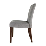 Bolero Chiswick Dining Chairs Charcoal Grey (Pack of 2) - DT696 Upholstered Dining Chairs Bolero   