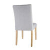 Bolero Chiswick Button Dining Chairs French Grey (Pack of 2) - DT698 Upholstered Dining Chairs Bolero   