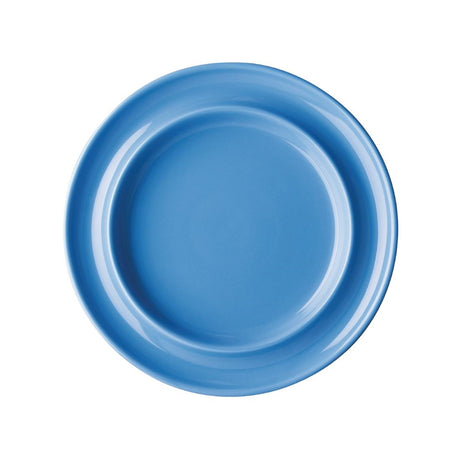 Olympia Heritage Raised Rim Plates Blue 203mm (Pack of 4) - DW140 Plates Olympia