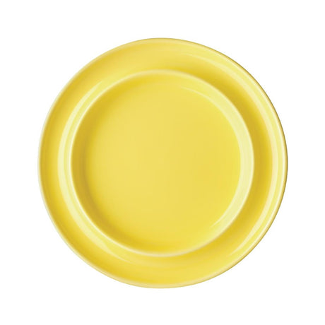 Olympia Heritage Raised Rim Plates Yellow 203mm (Pack of 4) - DW146 Plates Olympia