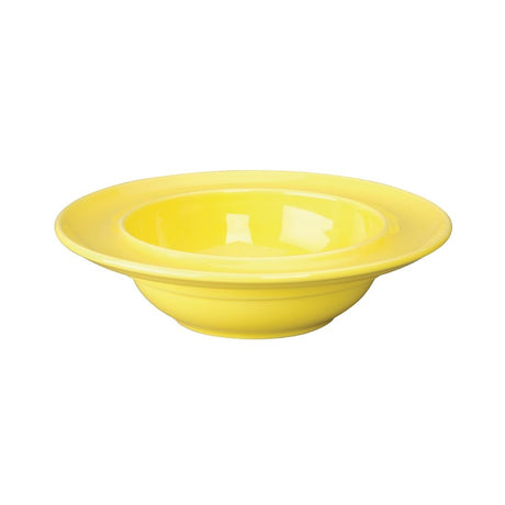 Olympia Heritage Raised Rim Bowls Yellow 205mm (Pack of 4) - DW148 Bowls Olympia