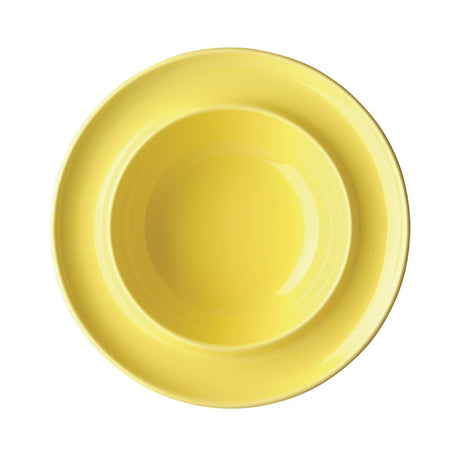 Olympia Heritage Raised Rim Bowls Yellow 205mm (Pack of 4) - DW148 Bowls Olympia