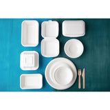 Fiesta Compostable Bagasse Burger Boxes with Side Ridges 153mm (Pack of 500) - DW246  Fiesta   