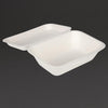 Fiesta Compostable Bagasse Hinged Food Containers 183mm (Pack of 250) - DW248  Fiesta   