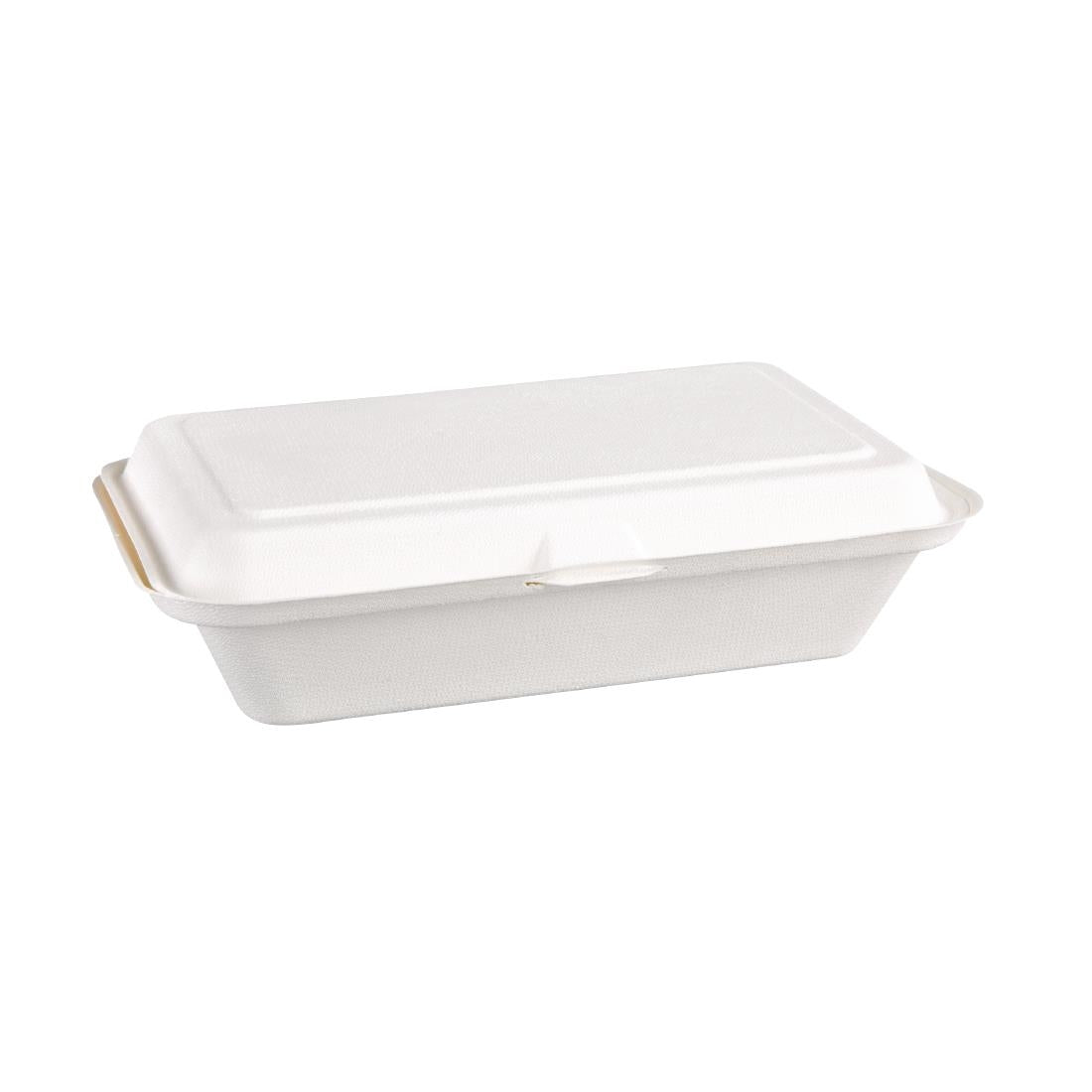 Fiesta Compostable Bagasse Hinged Food Containers 248mm (Pack of 250) - DW249  Fiesta   