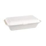 Fiesta Compostable Bagasse Hinged Food Containers 248mm (Pack of 250) - DW249  Fiesta   