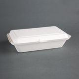 Fiesta Compostable Bagasse Hinged Food Containers 248mm (Pack of 250) - DW249  Fiesta   