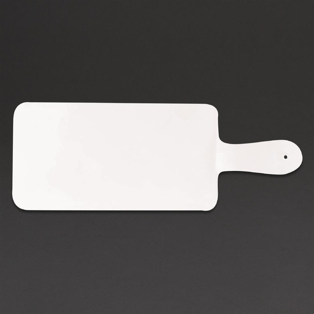 Churchill Alchemy Buffet Handled Melamine Paddle Boards White 266mm - DW312  Churchill   