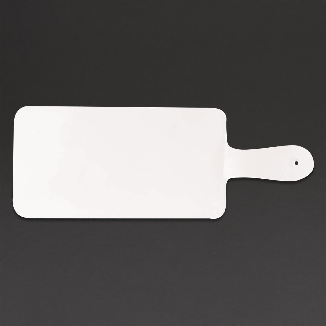 Churchill Alchemy Buffet Handled Melamine Paddle Boards White 266mm - DW312  Churchill   