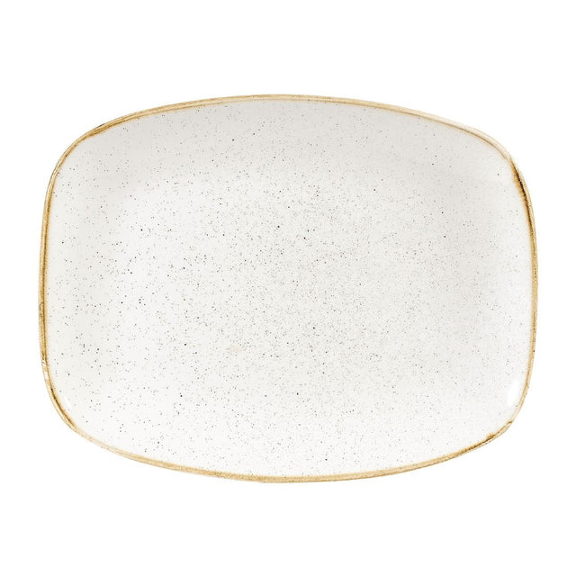 Churchill Stonecast Rectangular Plates Barley White 245 x 355mm - DW320 Plates Churchill