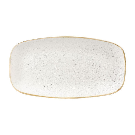 Churchill Stonecast Rectangular Plates Barley White 189 x 355mm - DW321 Plates Churchill