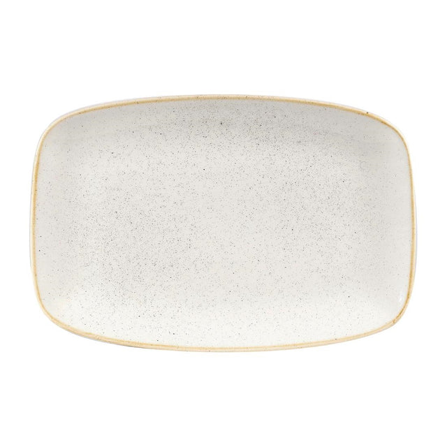 Churchill Stonecast Rectangular Plates Barley White 199 x 300mm - DW322 Plates Churchill