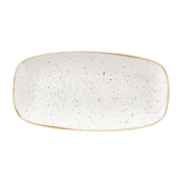 Churchill Stonecast Rectangular Plates Barley White 153 x 298mm - DW324 Plates Churchill