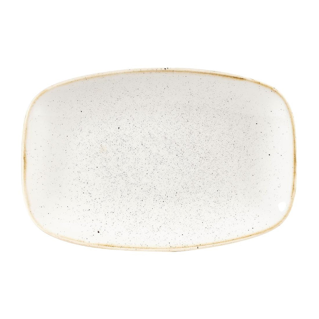 Churchill Stonecast Rectangular Plates Barley White 157 x 237mm - DW325 Plates Churchill