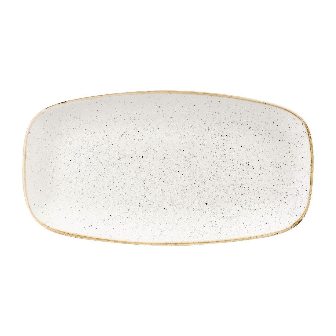 Churchill Stonecast Rectangular Plates Barley White 127 x 269mm - DW326 Plates Churchill